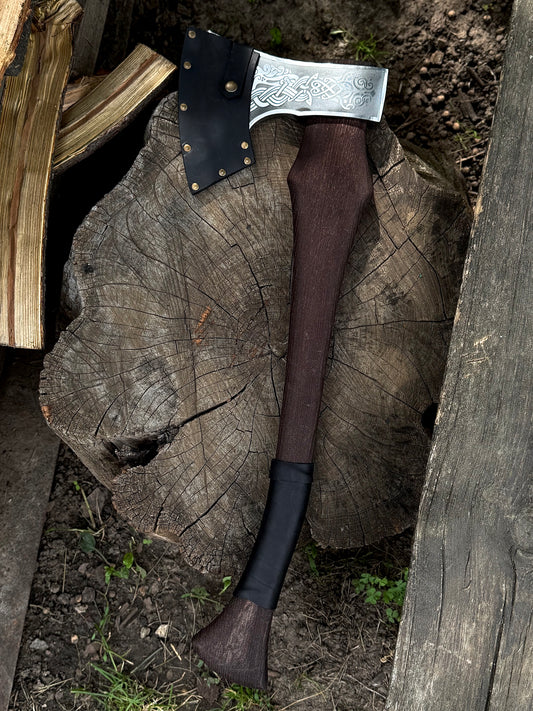 Handmade Engraved Axe “Runes”