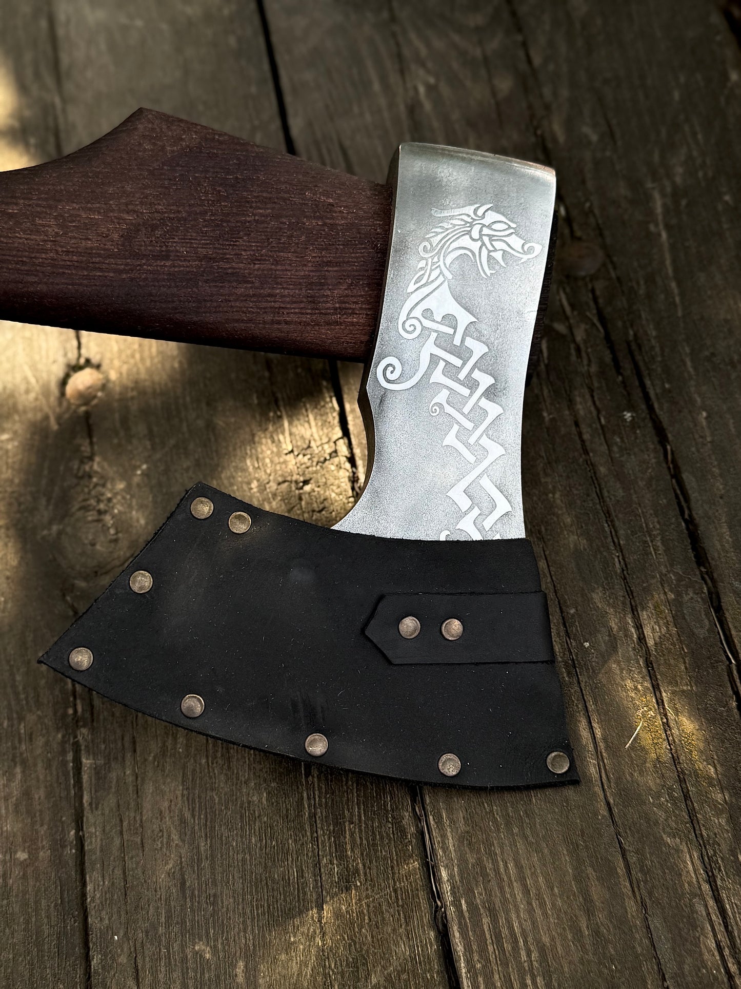 Handmade Viking Hatchet – U8GA Steel, Gorillas BBQ TR28