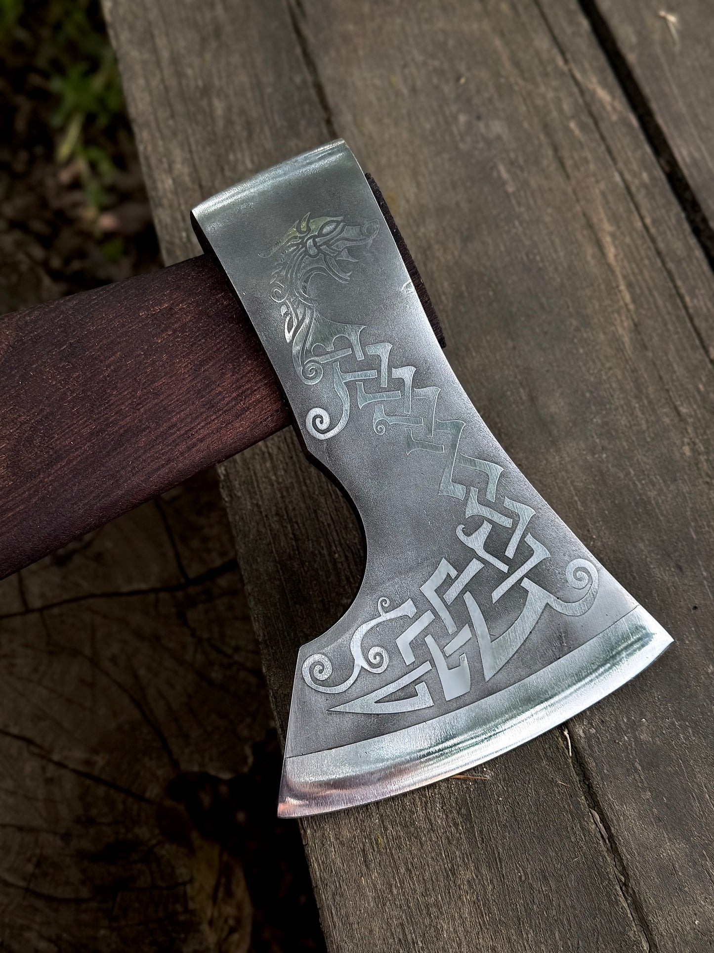 Handmade Viking Hatchet – U8GA Steel, Gorillas BBQ TR28
