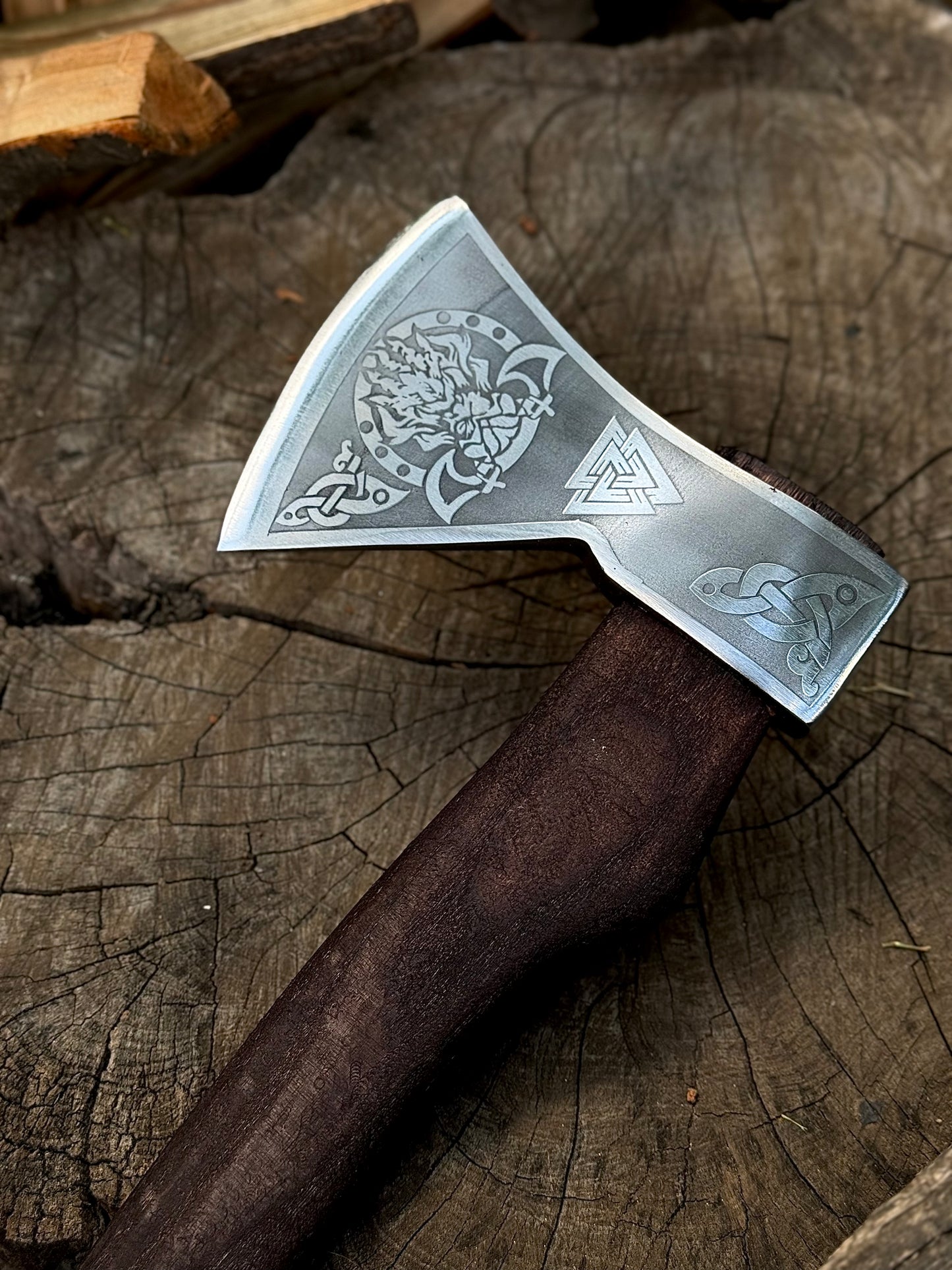 Handmade Ragnar Axe – 65G Steel, Gorillas BBQ TR3