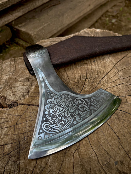 Viking Battle Axe Princely Steel