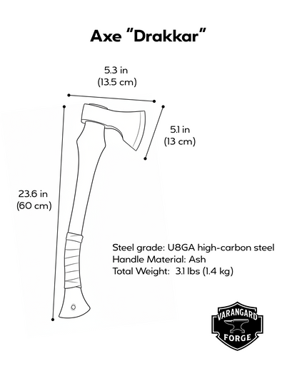 Handmade Axe “Drakkar”