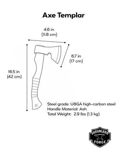 Hand-Forged Axe Templar