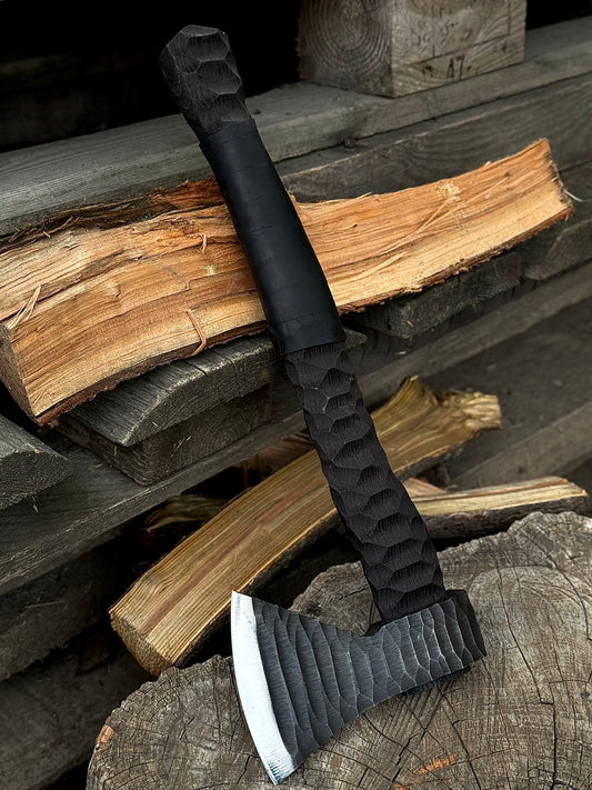 Exclusive Handmade Axe “KAMIN” – 65G Steel Gorillas BBQ TR7