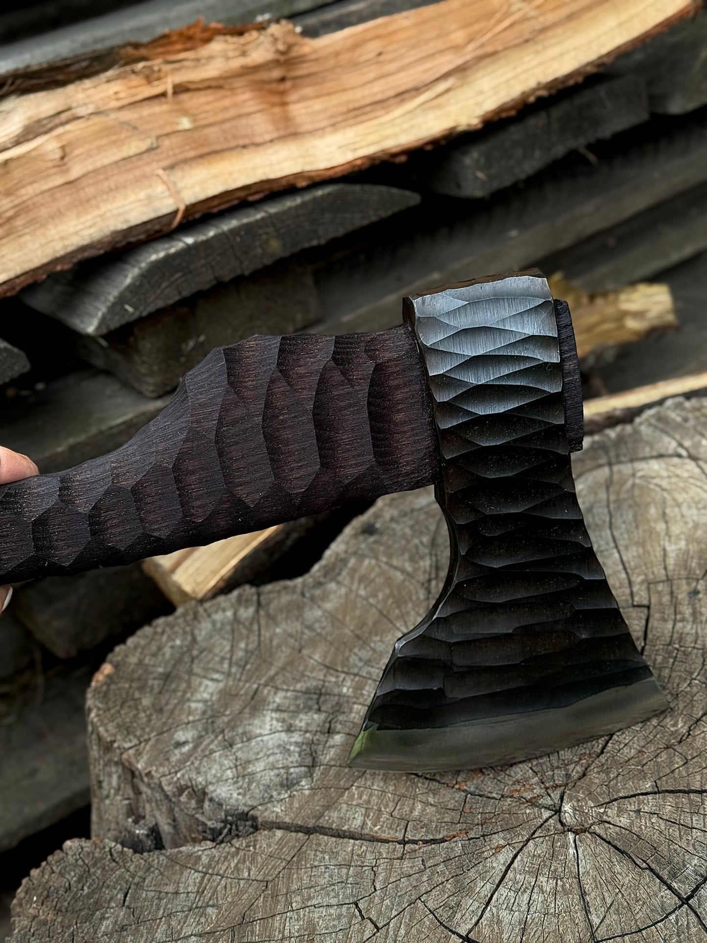 Hand-Forged Axe Rok U8GA Steel Gorillas BBQ TR20