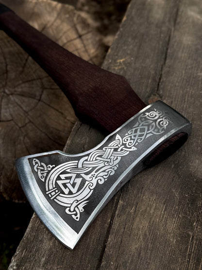 Handmade Engraved Axe “Runes”
