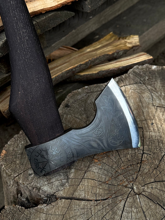 Scandinavian Battle Axe Loki U8GA Steel Gorillas BBQ TR17