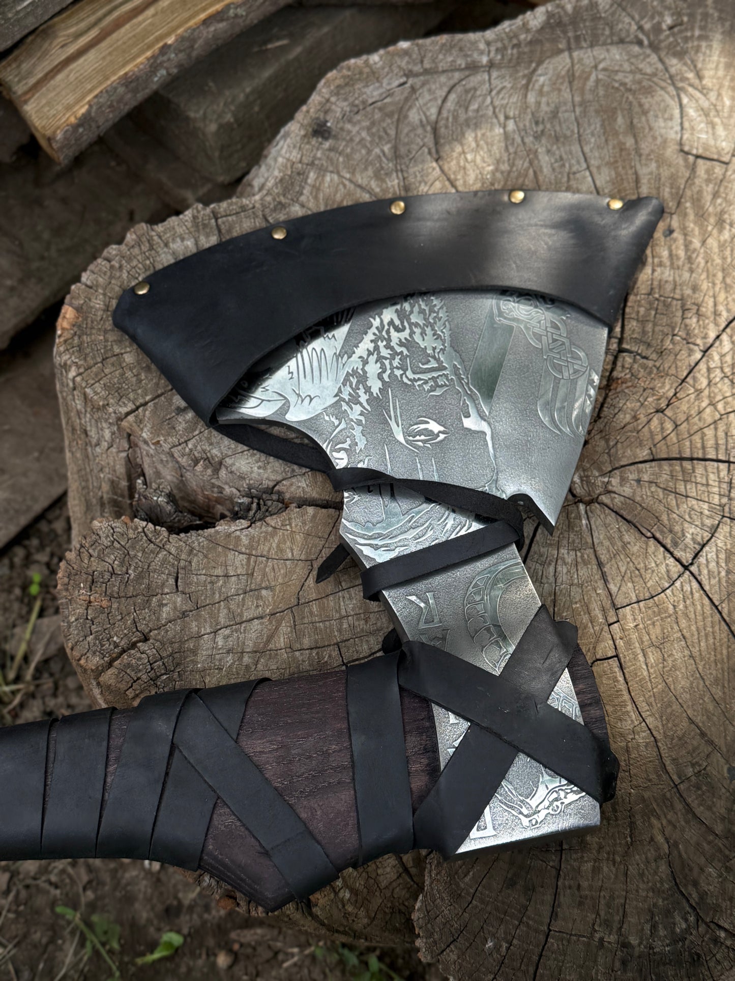 Handmade Valhalla Gift Axe – U7 Steel, Gorillas BBQ TR9