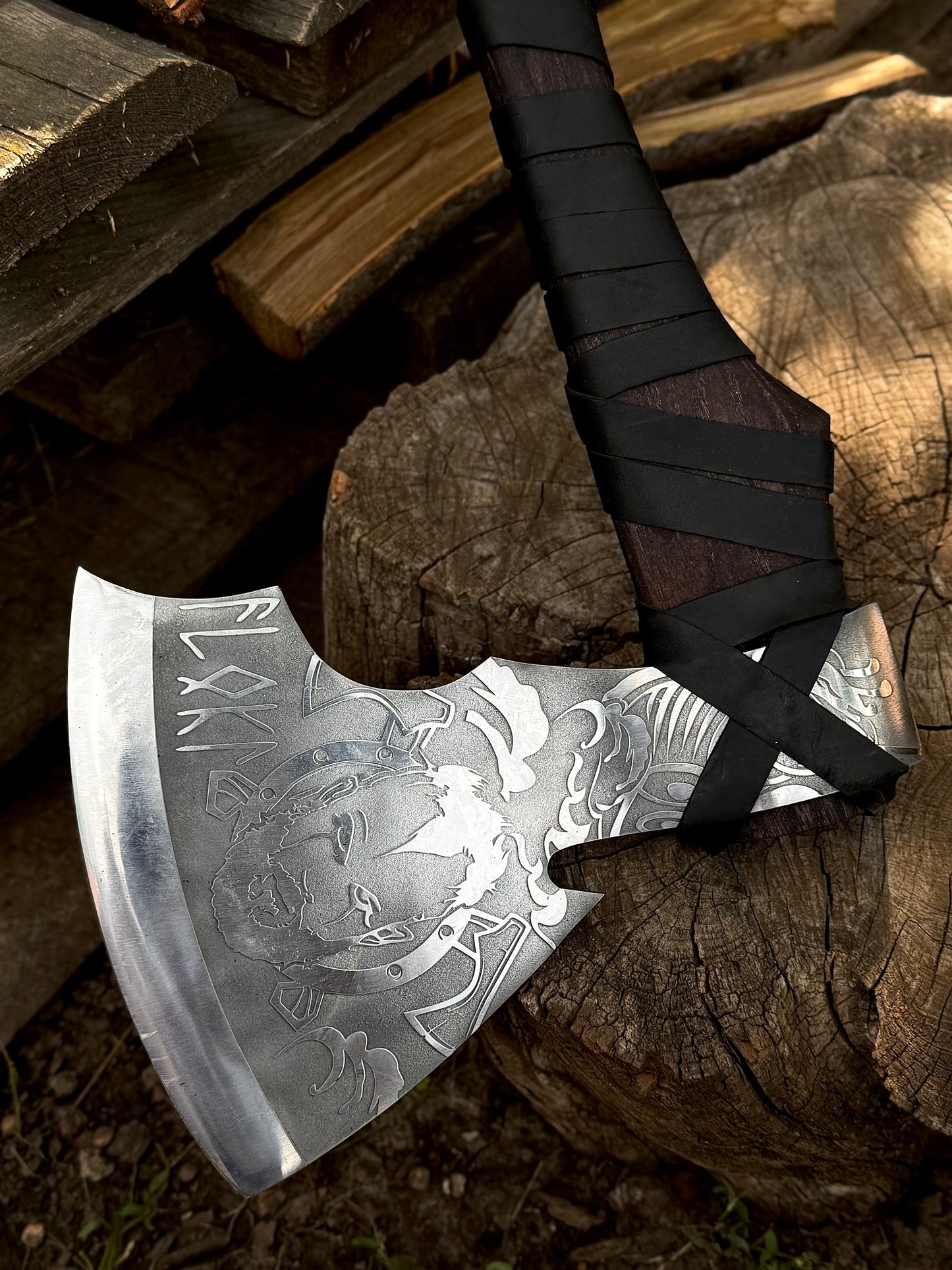 Handmade Valhalla Gift Axe – U7 Steel, Gorillas BBQ TR9