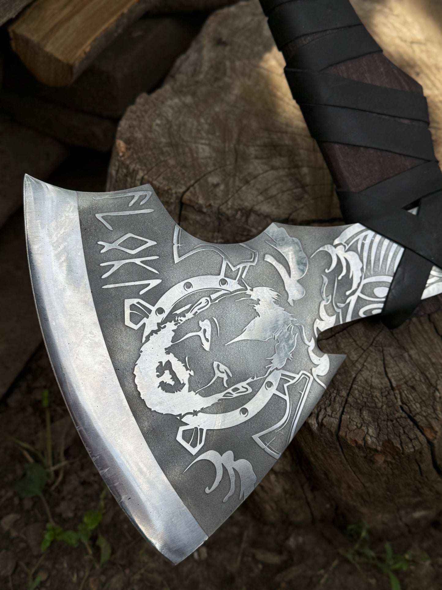 Handmade Valhalla Gift Axe – U7 Steel, Gorillas BBQ TR9