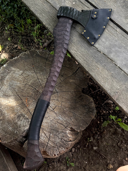 Hand-Forged Axe Vegvisir