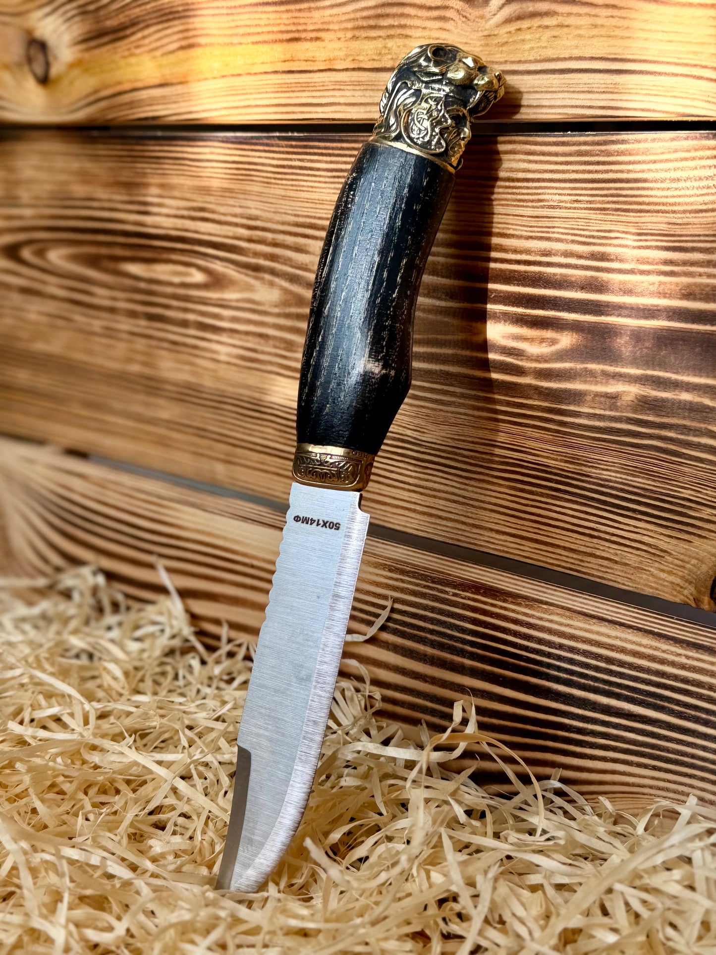 Tourist knife HERAKL Gorillas BBQ, steel 50Kh14MF