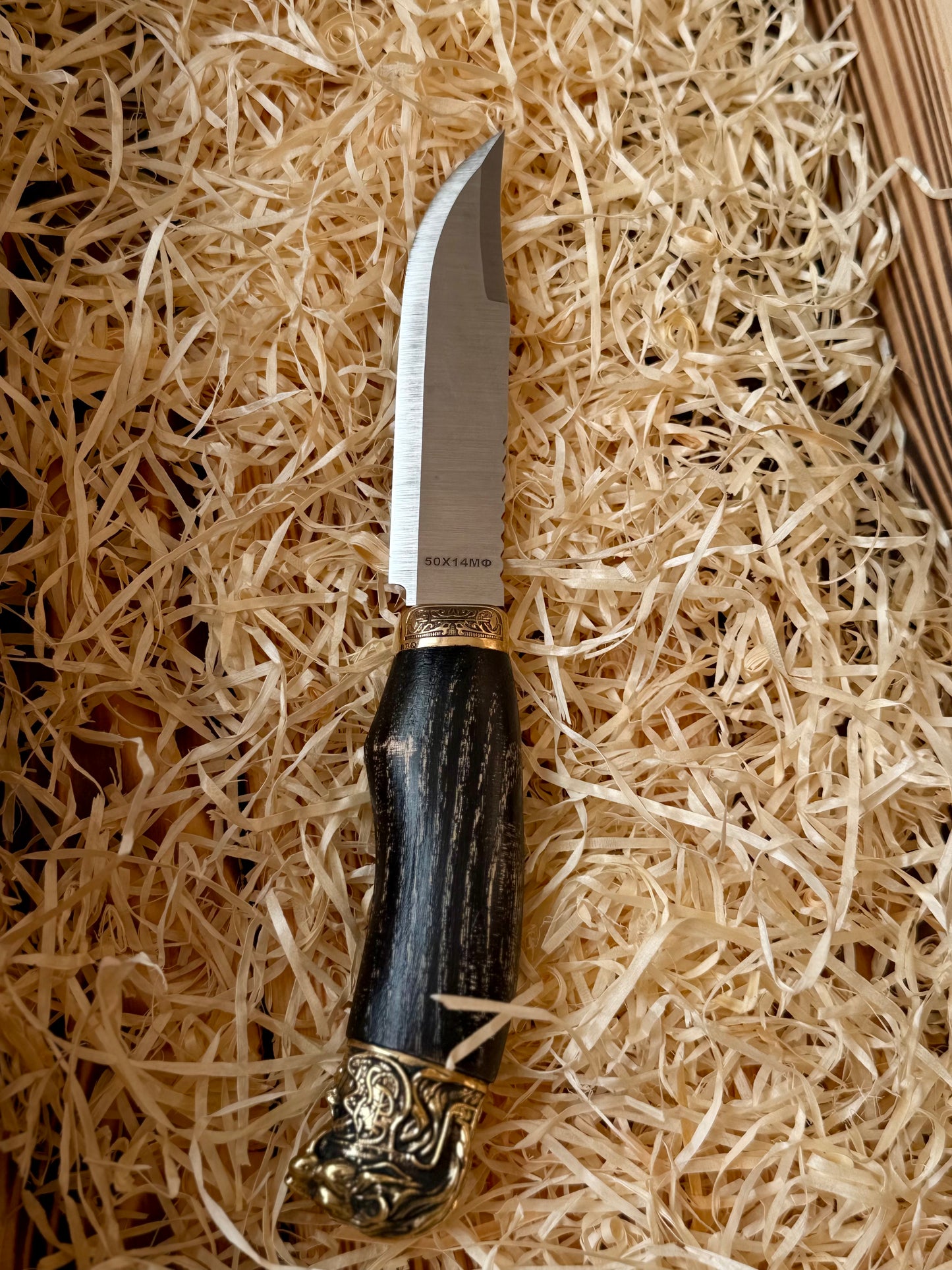 Tourist knife HERAKL Gorillas BBQ, steel 50Kh14MF