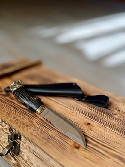 Tourist knife HERAKL Gorillas BBQ, steel 50Kh14MF