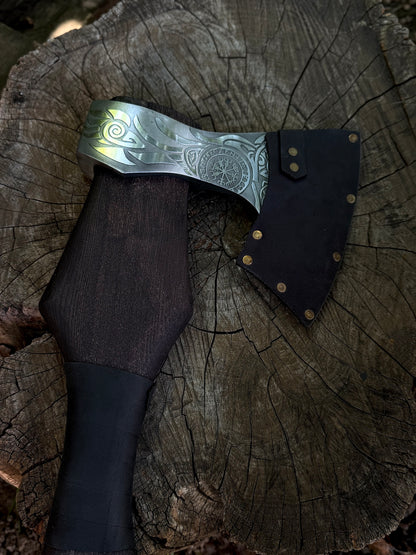 Scandinavian Odin’s Raven Axe