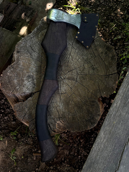 Scandinavian Odin’s Raven Axe