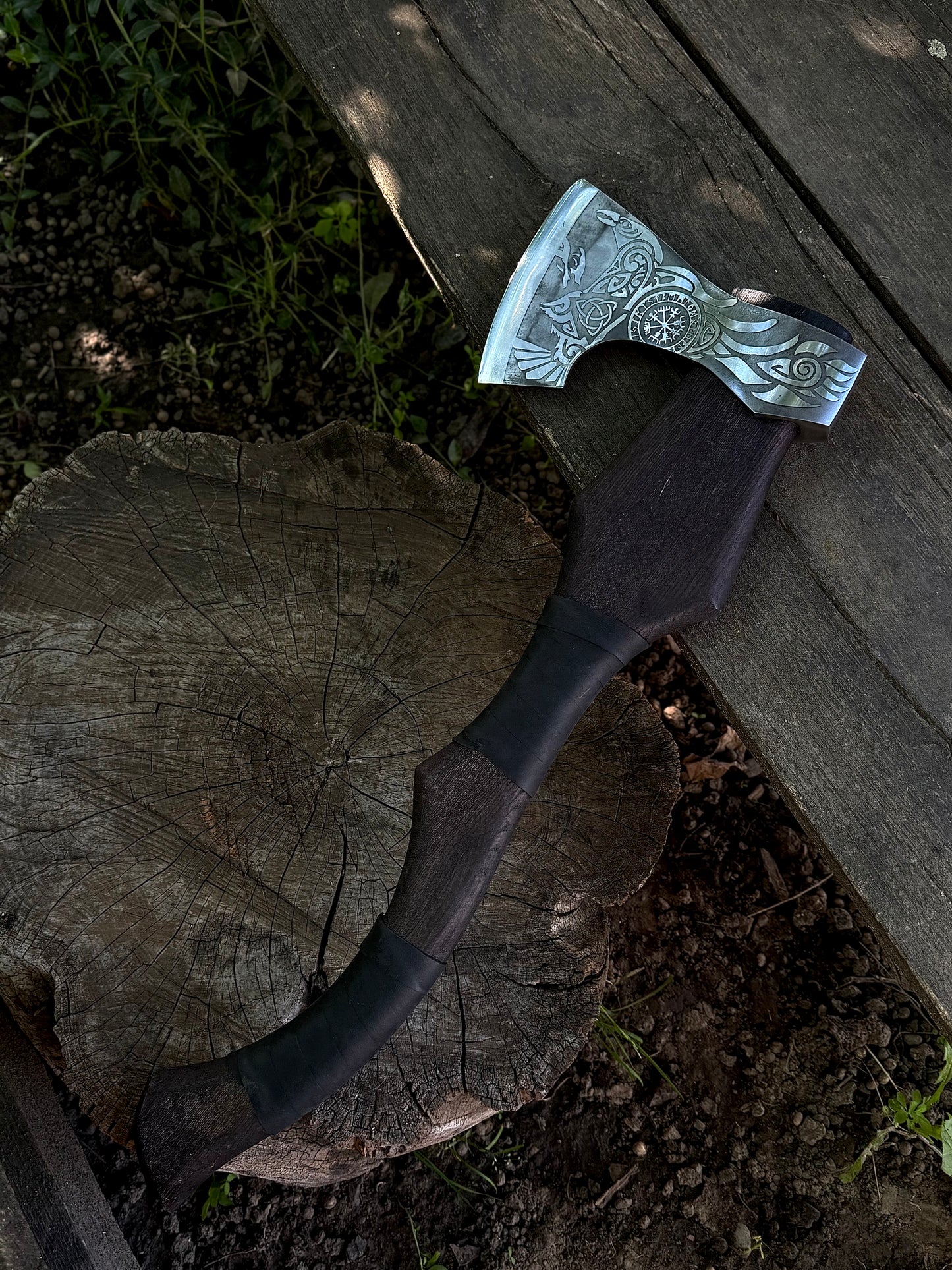 Scandinavian Odin’s Raven Axe – U8 Steel, Gorillas BBQ TR48
