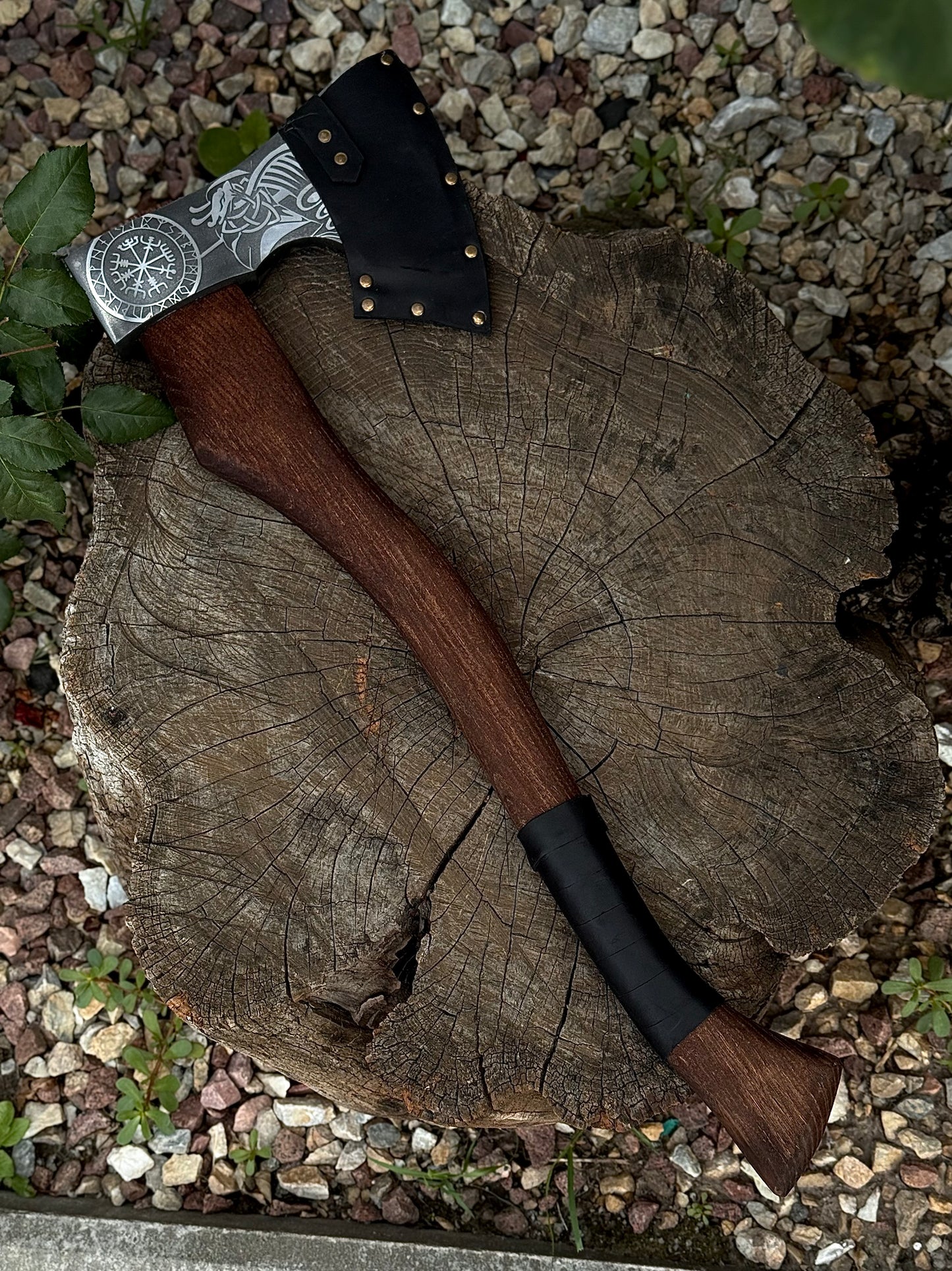 Handmade Axe “Drakkar” – U8GA Steel Gorillas BBQ TR31