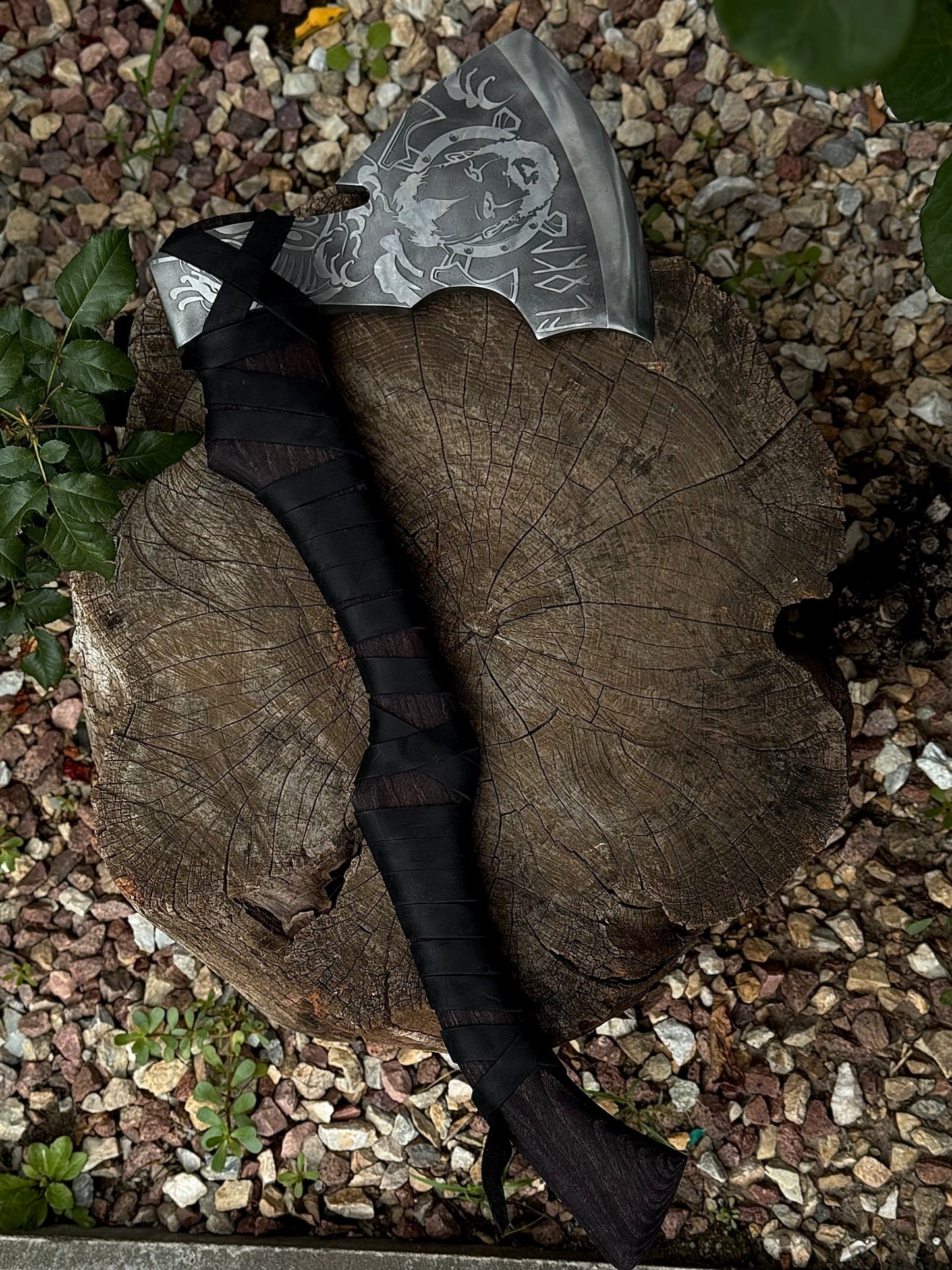 Handmade Valhalla Gift Axe – U7 Steel, Gorillas BBQ TR9