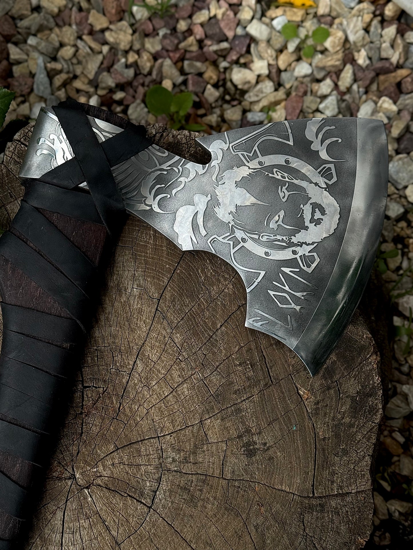 Handmade Valhalla Gift Axe – U7 Steel, Gorillas BBQ TR9