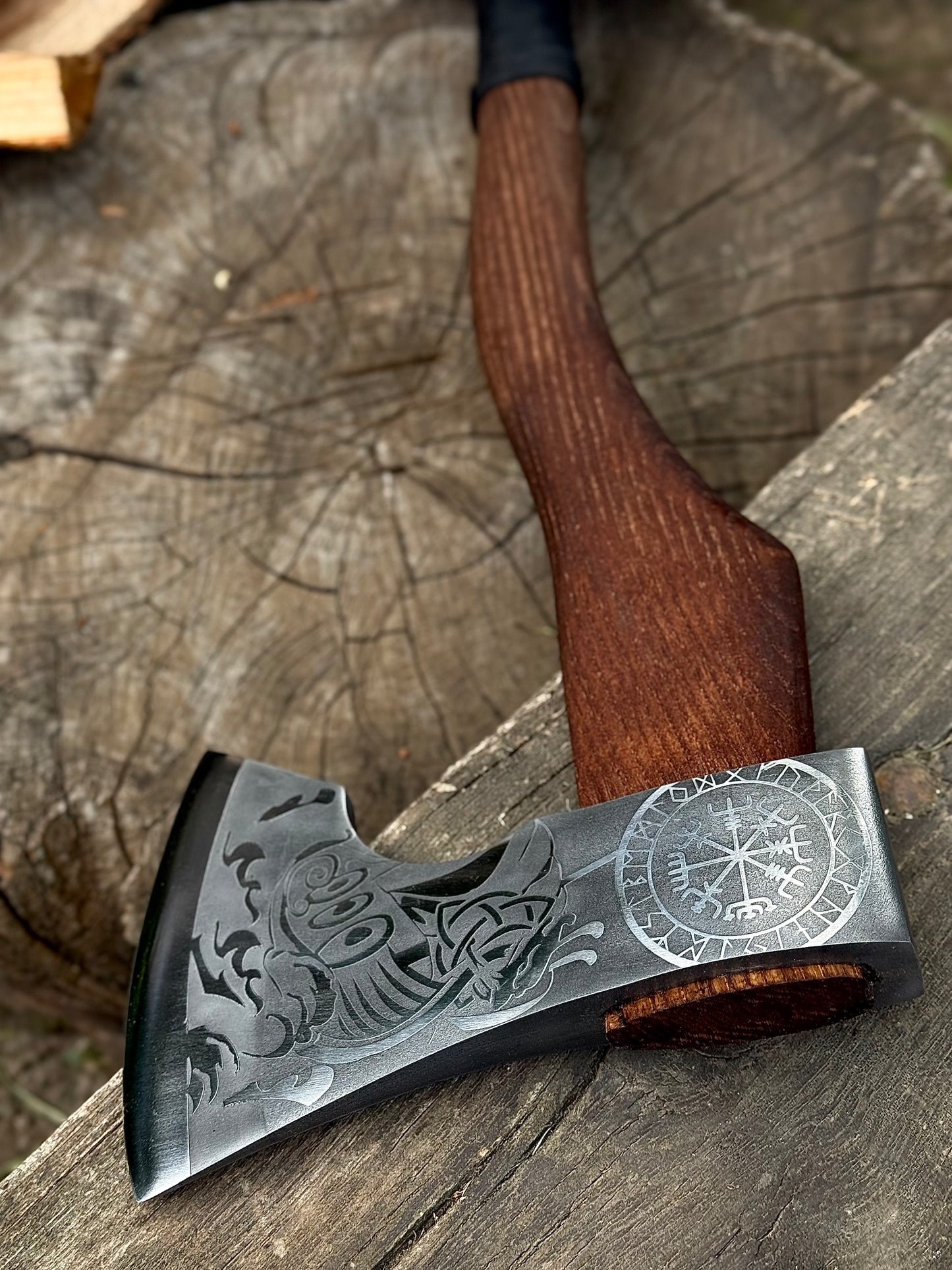 Handmade Axe “Drakkar” – U8GA Steel Gorillas BBQ TR31