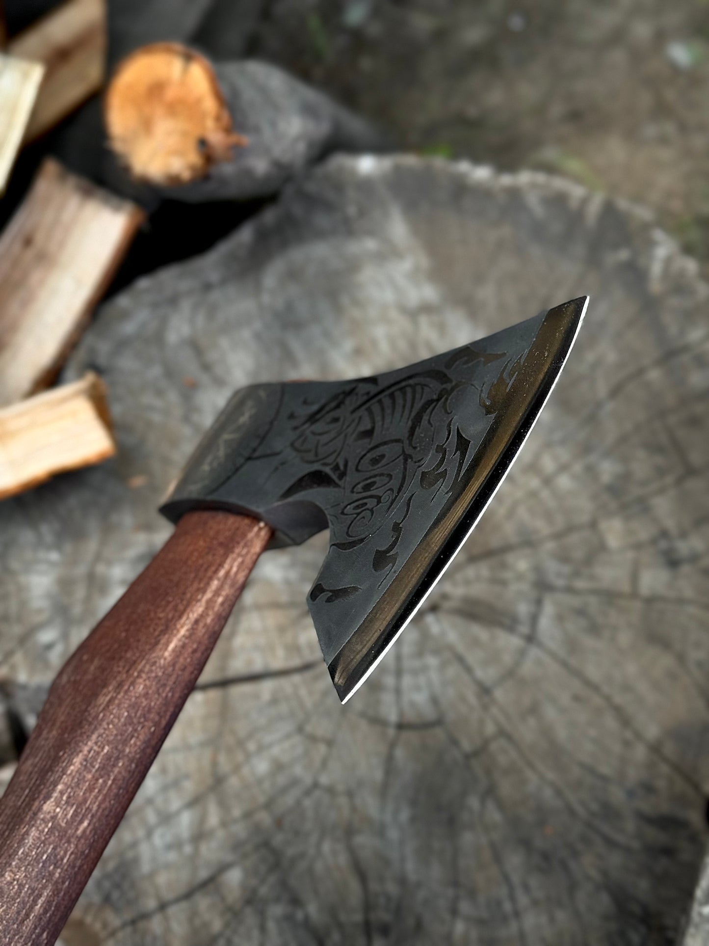 Handmade Axe “Drakkar” – U8GA Steel Gorillas BBQ TR31