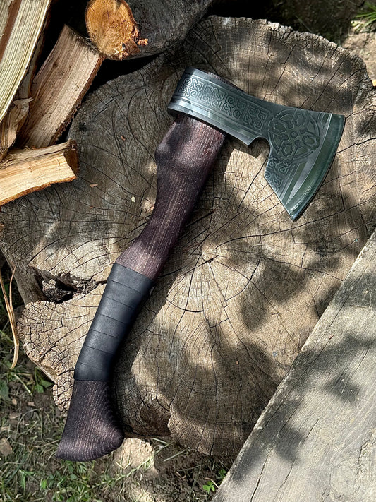 Hand-Forged Axe Templar U8GA Steel Gorillas BBQ TR29