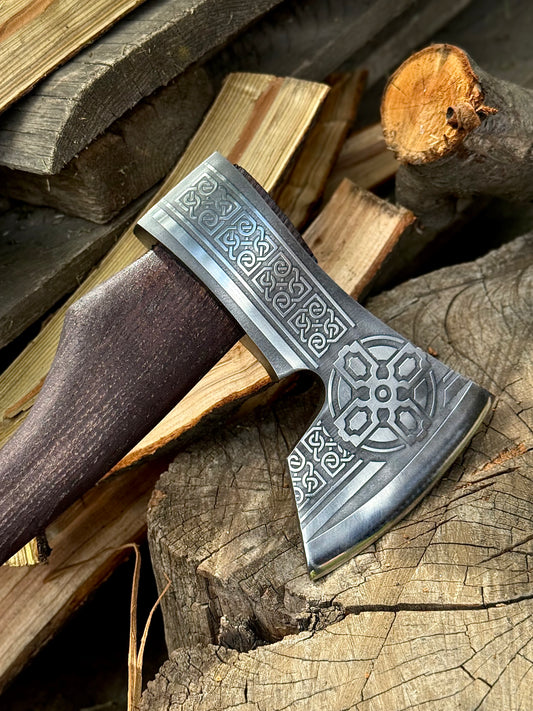 Hand-Forged Axe Templar U8GA Steel Gorillas BBQ TR29