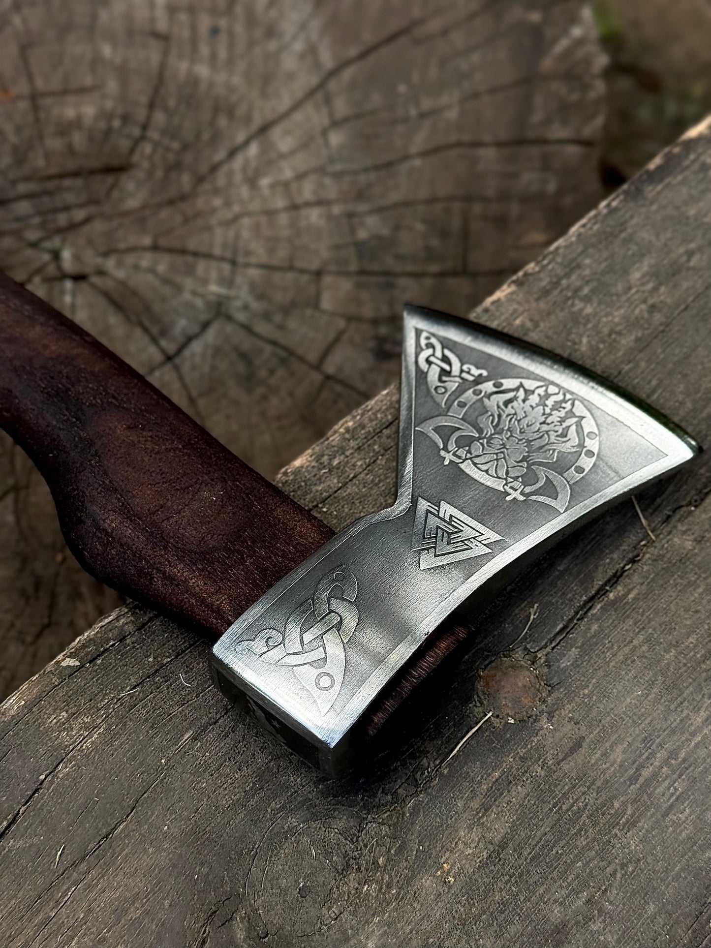 Handmade Ragnar Axe – 65G Steel, Gorillas BBQ TR3