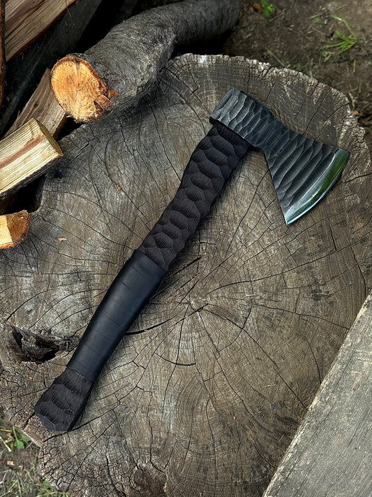 Exclusive Handmade Axe “KAMIN” – 65G Steel Gorillas BBQ TR7