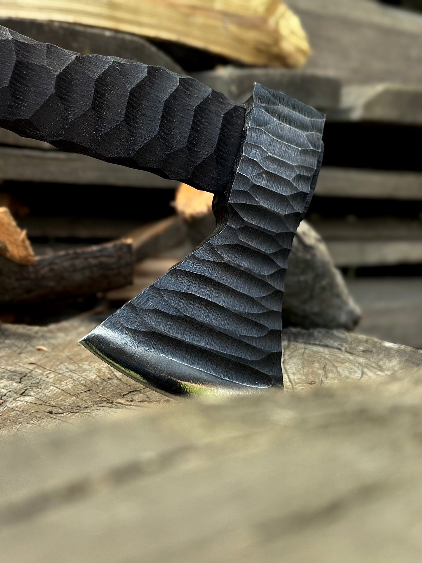 Exclusive Handmade Axe “KAMIN” – 65G Steel Gorillas BBQ TR7