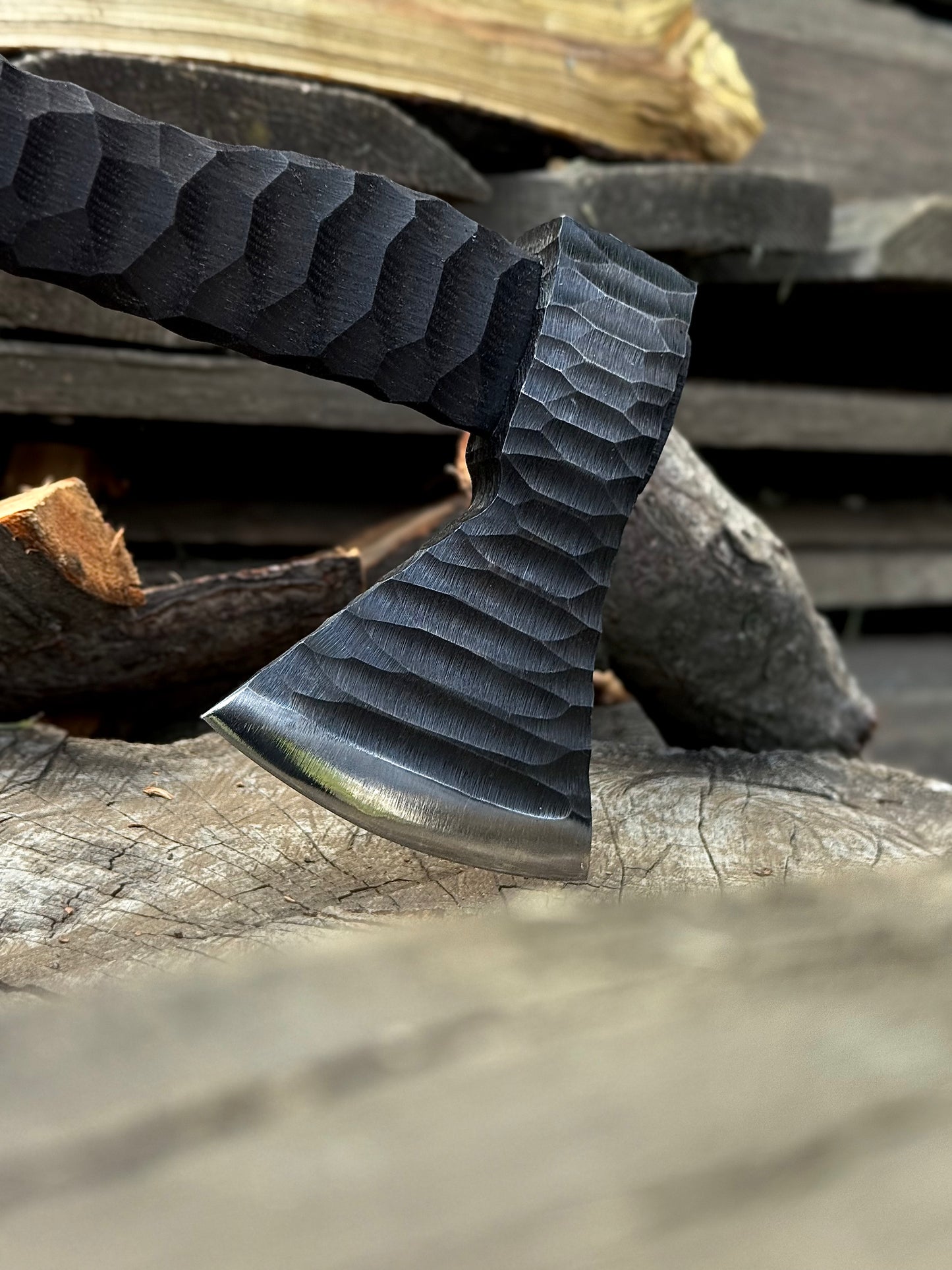 Exclusive Handmade Axe “KAMIN” – 65G Steel Gorillas BBQ TR7