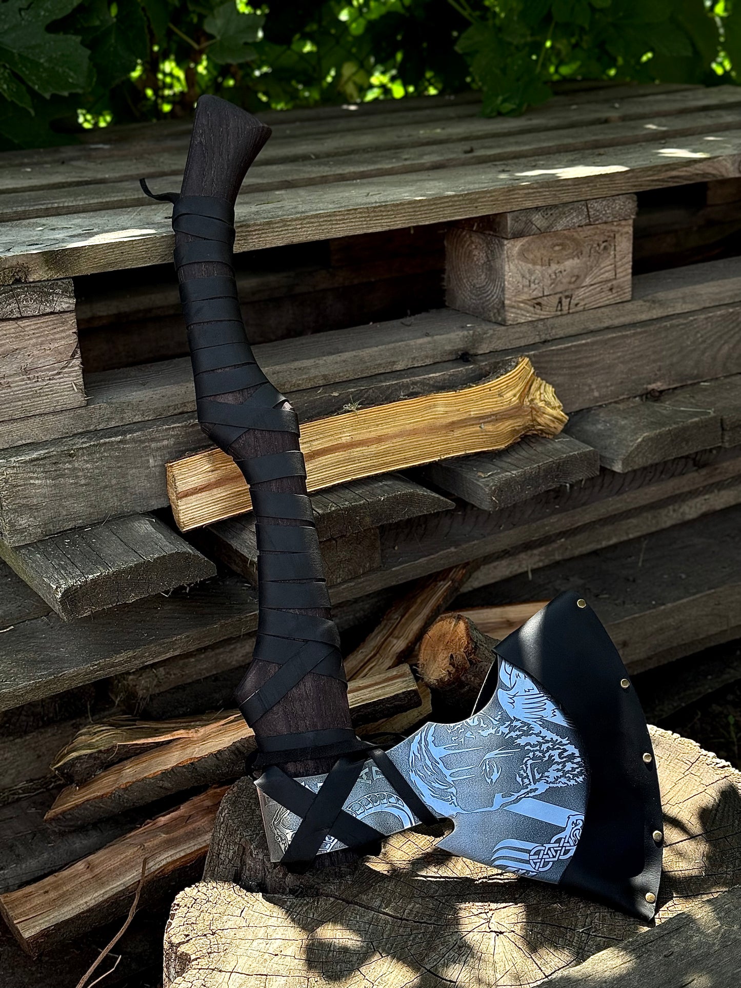 Handmade Valhalla Gift Axe – U7 Steel, Gorillas BBQ TR9