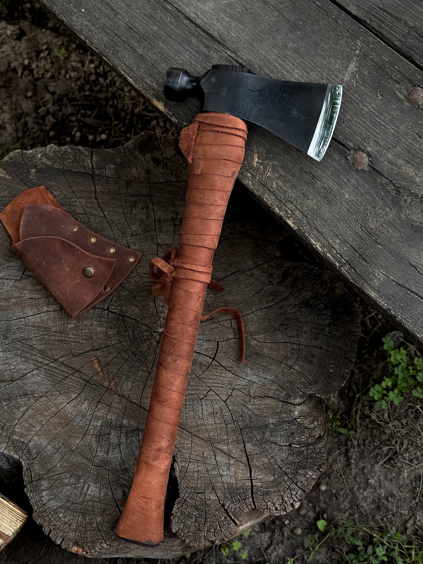 Handmade Tomahawk Axe – U8 Steel Gorillas BBQ TR22