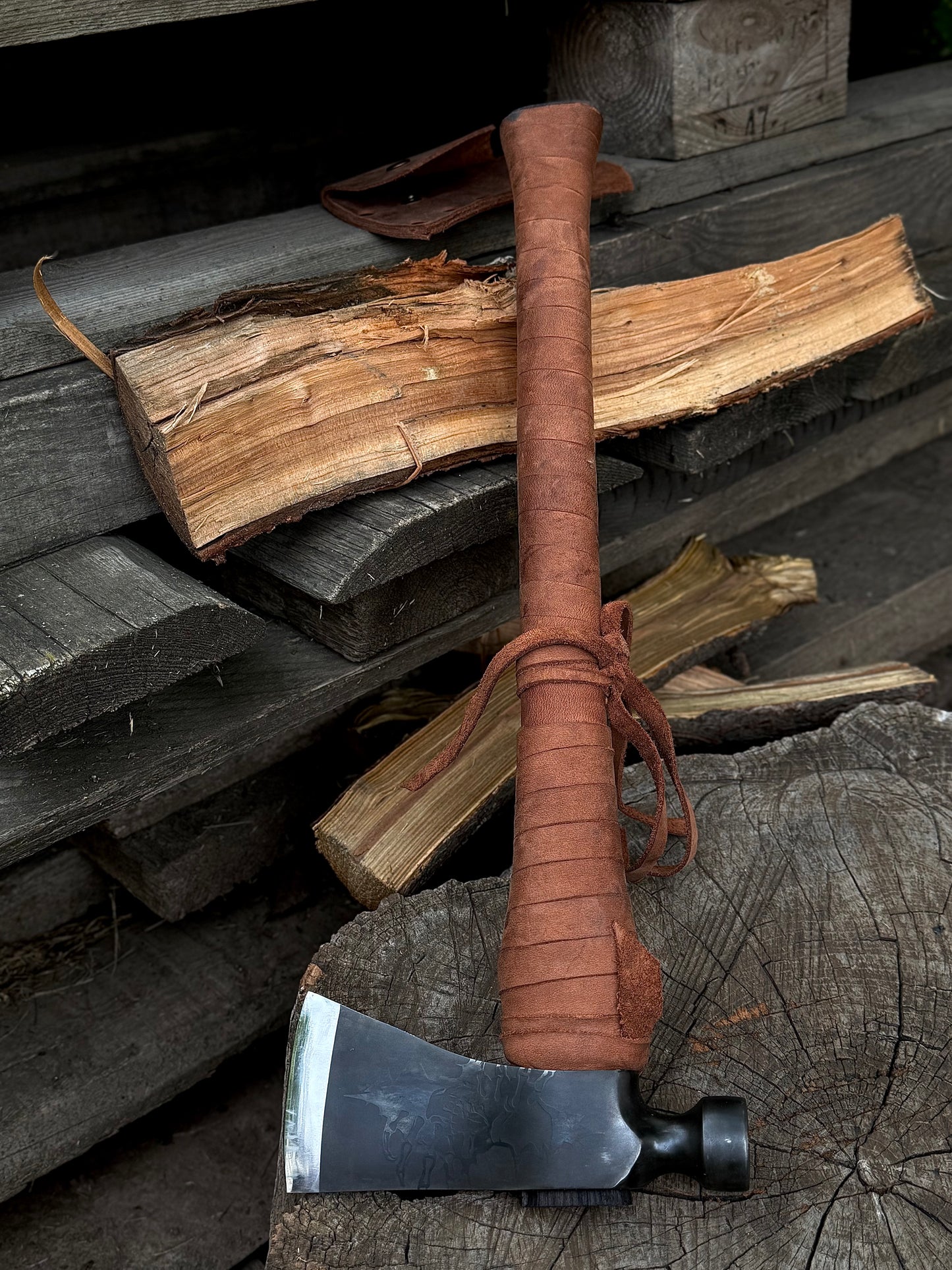 Handmade Tomahawk Axe – U8 Steel Gorillas BBQ TR22