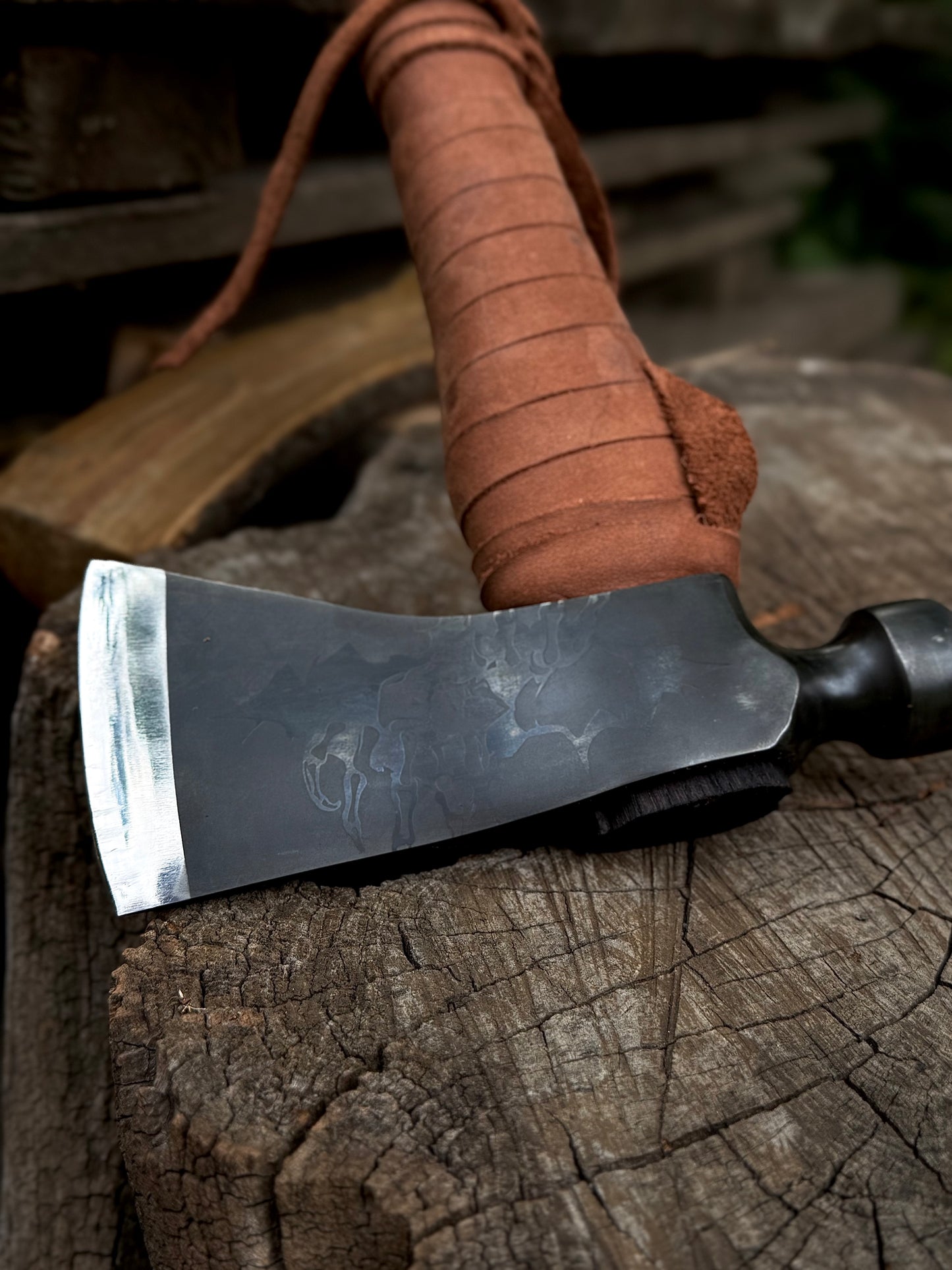 Handmade Tomahawk Axe – U8 Steel Gorillas BBQ TR22